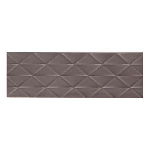 Johnson Tiles Savoy Steel Gloss Décor Tile - 300x100mm