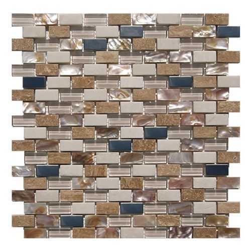 Gemini Mosaics Sea Shell Beige Tile - 300x300mm