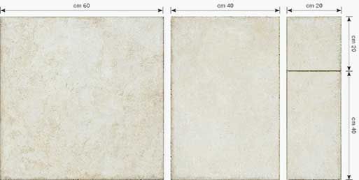 Continental Tiles Montresor 4 Size Latte White Floor Tiles