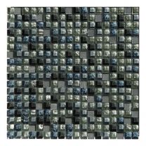 Gemini Mosaics Blue Mix Glass & Stone Tile - 300x300mm