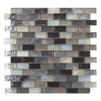 Gemini Mosaics Hammered Silver Tile - 300x300mm