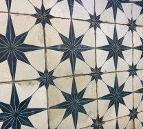 Cosmos Galaxy Blue Feature Wall and Floor Tiles 450x450