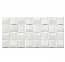 Gemini Keraben Tiles Barrington Art White Ceramic Wall Tiles 50x25