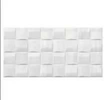 Gemini Keraben Tiles Barrington Art White Ceramic Wall Tiles 50x25