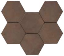 Continental Tiles Rewind Tabacco Rettificato Tiles - 210x180mm
