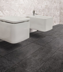 Izen Black Glazed Porcelain W&F 300x600mm
