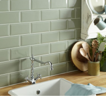 Metro Sage Wall Tile 100x200mm