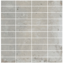 Cecrisa District Soft Grey Mosaic Tile - 70x25mm