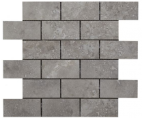 Valley Grey Glazed Porcelain Brick Mosaic 96x47mm