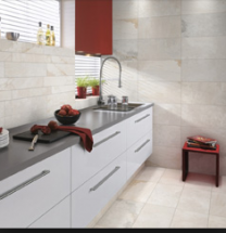 Gemini Tiles Vitra Rainforest White Porcelain Wall and Floor Tiles 600x600mm
