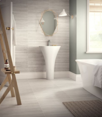 Malham Grey Glazed Porcelain W&F 600x300mm