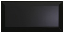 Metro Black Wall Tile 100x200mm