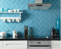 Metro Teal Wall Tile 100x200mm