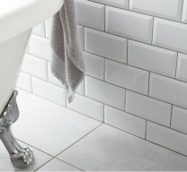 Metro White Wall Tile 100x200mm