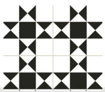 Continental Tiles Dual Gres Heritage Collection Cardiff White Feature Wall and Floor Tiles 45x45