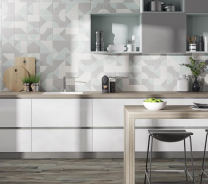 Crafted Cement Play Patchwork Glazed Porcelain 185x185mm