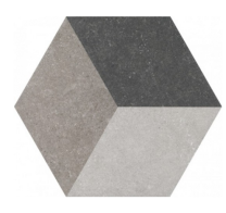 Waxman Traffic dark Hexagonal 25cm Tiles 