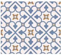 Continental Tiles Halcon Autograph Brighton Blue Feature Wall & Floor Tiles 45x45