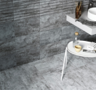 Gemini tiles Cosy Grey Wave Matt Tile - 400x250x7.5mm