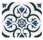 Continental Lace Harrogate White Matt Floor Tile 333x333